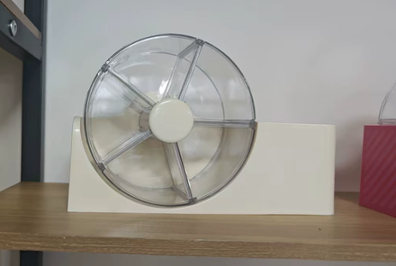 5-Section Rotating Hair Accessories Organizer